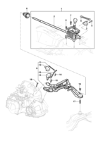 Transmission Chevrolet Meriva Gearshift lever - Electronic