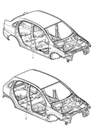 Body Chevrolet Corsa novo 02/ Body - Sedan/Hatch
