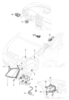 Sistema elétrico Chevrolet Montana Farol e interruptores dianteiro - Meriva