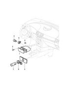 Acabamiento interno Chevrolet Corsa novo 02/ Cenicero del panel de instrumentos y encendedor de cigarrillos