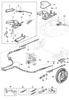 Brakes Chevrolet Meriva Parking brake - Meriva/Pick-up