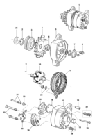 Sistema elétrico do motor Chevrolet Kadett Alternador - ARNO