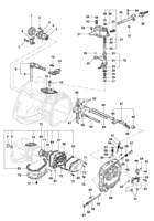 Transmissão Chevrolet Kadett Controle da transmissão mecânica