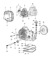 Transmissão Chevrolet Kadett Carcaça e conversor - bomba e válvula de controle da transmissão automática
