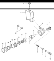 Suspensão dianteira e direção Chevrolet Kadett Bomba da direção hidráulica - componentes