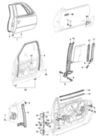 Carrocaria Chevrolet Kadett Puerta delantera y componentes