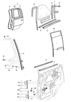 Carrocaria Chevrolet Kadett Puerta trasera y componentes