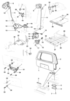 Body Chevrolet Kadett Rear lide and mechanism