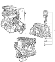 Engine and clutch Chevrolet Kadett Engine