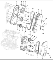 Motor e embreagem Chevrolet Kadett Distribuição do motor