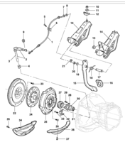 Motor e embreagem Chevrolet Kadett Embreagem