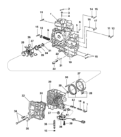 Transmission Chevrolet Kadett Valve body and oil pump automatic transmission