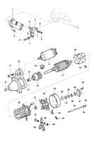 Sistema elétrico do motor Chevrolet Monza Motor de partida e fixação