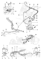 Fuel system, air intake and exhaust Chevrolet Monza Reservatório de vapor - canister com injeção eletrônica