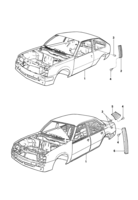 Body Chevrolet Monza Carroceria e grades de ventilação