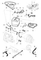 Electrical system Chevrolet Monza Bateria e cabos