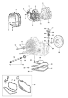 Transmission Chevrolet Monza Carcaça do conversor e válvula de controle da transmissão automática