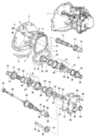 Transmissão Chevrolet Monza Componentes da transmissão mecânica de 4 velocidades