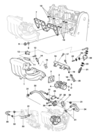 Fuel system, air intake and exhaust Chevrolet Monza Coletor de admissão e escape com injeção eletrônica MPFI