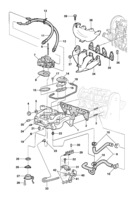 Fuel system, air intake and exhaust Chevrolet Monza Coletor de admissão e escape com injeção eletrônica EFI - a partir de 1991