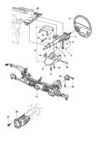 Front suspension and steering system Chevrolet Monza Coluna ajustável e caixa de direção hidraúlica