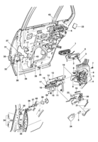 Body Chevrolet Monza Mecanismo da porta traseira