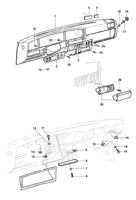 Acabamiento interno Chevrolet Monza Cobertura do painel de instrumentos