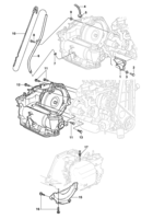 Transmission Chevrolet Monza Montagem e indicador do nível de óleo e ventilação da transmissão automática