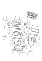 Instrumentos, audio, ar condicionado e limpador Chevrolet Omega 93/98 Evaporador e aquecedor (R134a)