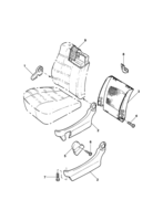 Internal finishing Chevrolet Omega 93/98 Front seat components