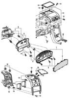Instrumentos, audio, ar condicionado e limpador Chevrolet Omega 99/ Painel de instrumentos - ano modelo 2003/