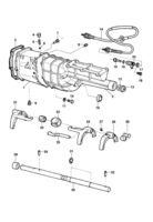 Transmissão Chevrolet Opala Carcaça e mecanismo da transmissão mecânica de 5 velocidades MY7