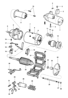 Sistema eléctrico del motor Chevrolet Opala Motor de partida - arno