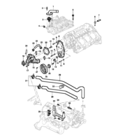 Enfriamiento y lubricación Chevrolet Blazer Termostato y bomba de agua - Motor L35/LG3/LW9