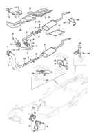 Fuel system, air intake and exhaust Chevrolet Blazer Exhaust system - Diesel engine