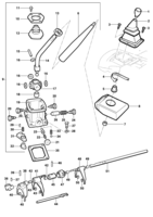 Transmission Chevrolet S10 Transmission lever and gear shift control - Engine LK6/LM3/LN2/LG1
