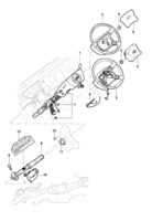 Front suspension and steering system Chevrolet S10 Steering column & steering weel