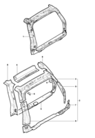 Carroceria Chevrolet S10 Estrutura da tampa traseira - Blazer