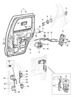 Carrocaria Chevrolet Blazer Puertas traseras y componentes