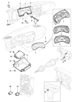 Instrumentos, audio, ar condicionado e limpador Chevrolet S10 Instrumentos do painel