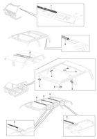 Acabamiento interno Chevrolet S10 Aislador del techo