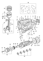 Engine and clutch Chevrolet S10 Cylinder block - Engine LK6