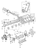 Engine and clutch Chevrolet Blazer Cylinder block - Engine L35/LG3/LW9