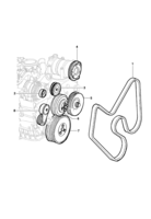 Engine and clutch Chevrolet Blazer Pulleys & belts - Engine L35/LG3/LW9