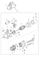 Sistema eléctrico del motor Chevrolet S10 Componentes del motor de arranque - Motor LM3