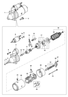 Sistema elétrico do motor Chevrolet S10 Componentes do Motor de partida - Motor LK6
