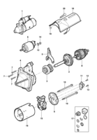 Engine electrical system Chevrolet S10 Starter components - Engine LJ6/LLK