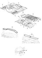 Acabamiento interno Chevrolet S10 Aisladores - piso