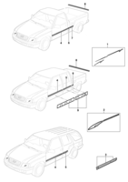 Acesórios Chevrolet Blazer Accesorios - Fajas y molduras