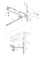 Front suspension and steering system Chevrolet S10 Front stabilizer and torsion bars